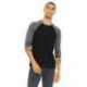 Bella + Canvas 3200 Unisex Three-Quarter Sleeve Baseball T-Shirt