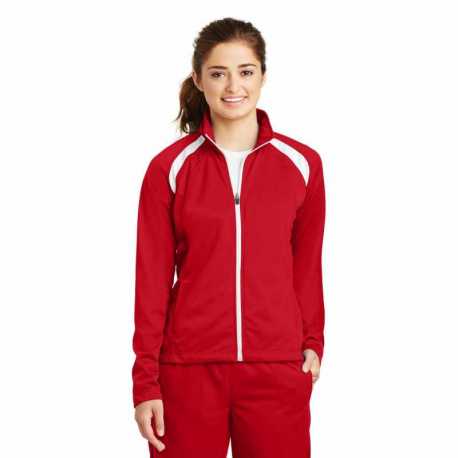 Sport-Tek LST90 Ladies Tricot Track Jacket