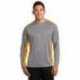 Sport-Tek ST361LS Long Sleeve Heather Colorblock Contender Tee