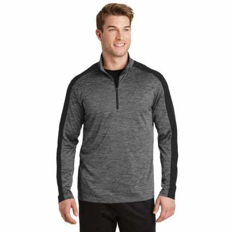 Sport-Tek ST397 PosiCharge Electric Heather Colorblock 1/4-Zip Pullover