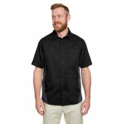 Harriton M586T Men's Tall Flash IL Colorblock Short Sleeve Shirt