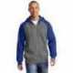 Sport-Tek ST269 Raglan Colorblock Full-Zip Hooded Fleece Jacket