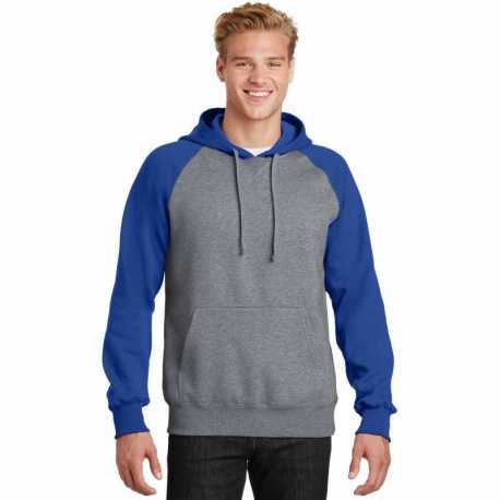 Sport-Tek ST267 Raglan Colorblock Pullover Hooded Sweatshirt
