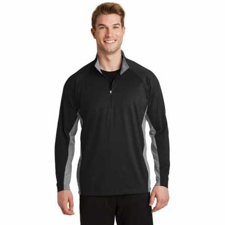 Sport-Tek ST854 Sport-Wick Stretch Contrast 1/4-Zip Pullover