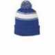 Sport-Tek STC28 Stripe Pom Pom Beanie