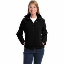 Port Authority L706 Ladies Textured Hooded Soft Shell Jacket