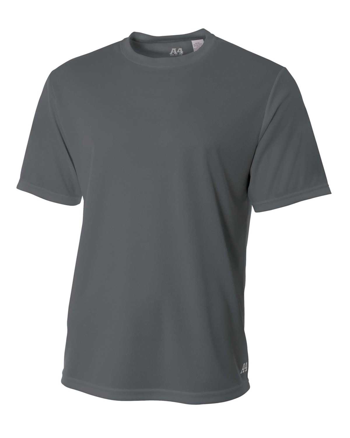 A4 N3252 Men's Shorts Sleeve Crew Birds Eye Mesh T-Shirt ...