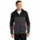 Sport-Tek ST245 Tech Fleece Colorblock Full-Zip Hooded Jacket