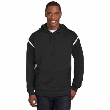 Sport-Tek F246 Tech Fleece Colorblock Hooded Sweatshirt