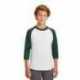 Sport-Tek YT200 Youth Colorblock Raglan Jersey