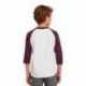 Sport-Tek YT200 Youth Colorblock Raglan Jersey