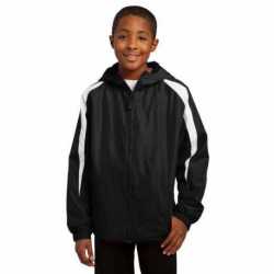 Sport-Tek YST81 Youth Fleece-Lined Colorblock Jacket