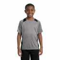 Sport-Tek YST361 Youth Heather Colorblock Contender Tee