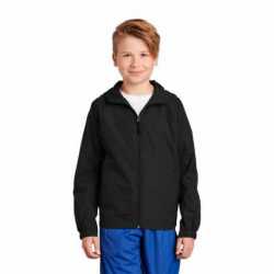 Sport-Tek YST73 Youth Hooded Raglan Jacket