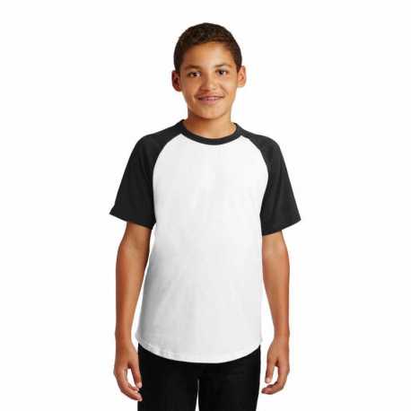 Sport-Tek YT201 Youth Short Sleeve Colorblock Raglan Jersey