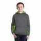 Sport-Tek YST239 Youth Sport-Wick CamoHex Fleece Colorblock Hooded Pullover