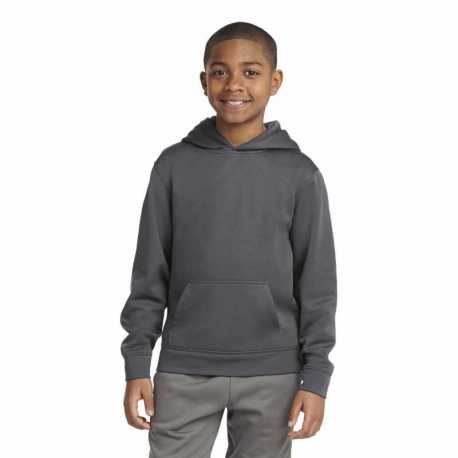 Sport-Tek YST244 Youth Sport-Wick Fleece Hooded Pullover