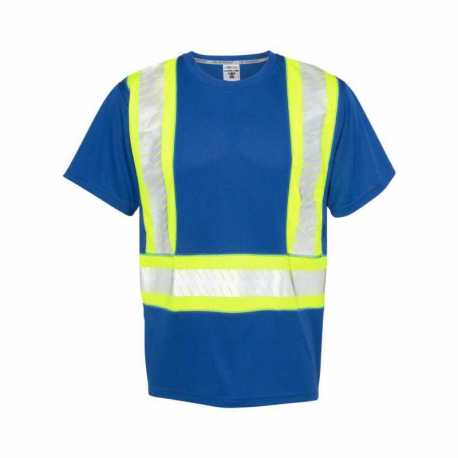 Kishigo B200-204 EV Series Enhanced Visibility Contrast Pocket T-Shirt