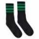 SOCCO SC100 USA-Made Striped Crew Socks