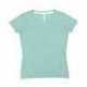 LAT 3591 Ladies V-Neck Harborside Melange Jersey T-Shirt