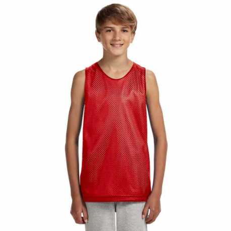 A4 N2206 Youth Reversible Mesh Tank