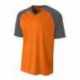 A4 N3373 Adult Polyester V-Neck Strike Jersey with Contrast Sleeve