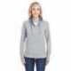 J America JA8431 Ladies Omega Stretch Snap-Placket Hooded Sweatshirt