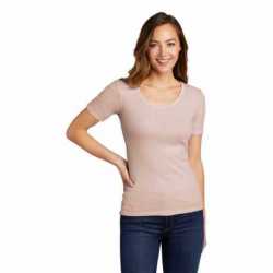 District DT6020 Women's V.I.T Rib Scoop Neck Tee