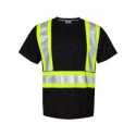 Kishigo B200-204 EV Series Enhanced Visibility Contrast Pocket T-Shirt