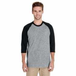 Gildan G570 Adult Heavy Cotton Three-Quarter Raglan Sleeve T-Shirt