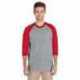 Gildan G570 Adult Heavy Cotton Three-Quarter Raglan Sleeve T-Shirt