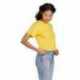 US Blanks US531OR Ladies Organic Baby Rib Crop T-Shirt