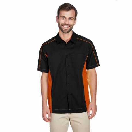 North End 87042 Men's Fuse Colorblock Twill Shirt