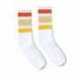 SOCCO SC100 USA-Made Striped Crew Socks