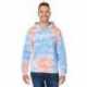 J America 8861JA Adult Tie-Dye Pullover Hooded Sweatshirt