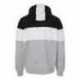 J America 8644 Varsity Fleece Colorblocked Hooded Sweatshirt