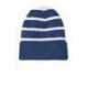 Sport-Tek STC31 Striped Beanie with Solid Band