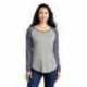 Sport-Tek LST400LS Ladies PosiCharge Long Sleeve Tri-Blend Wicking Scoop Neck Raglan Tee