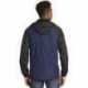 Sport-Tek JST40 Heather Colorblock Raglan Hooded Wind Jacket