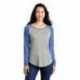 Sport-Tek LST400LS Ladies PosiCharge Long Sleeve Tri-Blend Wicking Scoop Neck Raglan Tee