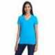 Threadfast Apparel 252RV Ladies Invisible Stripe V-Neck T-Shirt