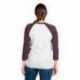 Next Level Apparel 6051 Unisex Triblend Three-Quarter Sleeve Raglan