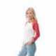 Next Level Apparel 6051 Unisex Triblend Three-Quarter Sleeve Raglan