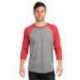 Next Level Apparel 6051 Unisex Triblend Three-Quarter Sleeve Raglan