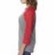 Next Level Apparel 6051 Unisex Triblend Three-Quarter Sleeve Raglan