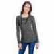 LAT LA3538 Ladies Long Sleeve Fine Jersey Lace-Up T-Shirt