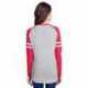 LAT 3534 Ladies Gameday Mash-Up Long Sleeve Fine Jersey T-Shirt