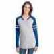 LAT 3534 Ladies Gameday Mash-Up Long Sleeve Fine Jersey T-Shirt