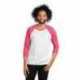 Next Level Apparel 6051 Unisex Triblend Three-Quarter Sleeve Raglan