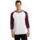 Port & Company PC55RS Core Blend 3/4-Sleeve Raglan Tee